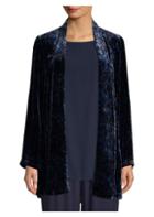 Eileen Fisher Velvet Shawl Collar Jacket