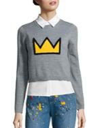 Alice + Olivia Alice + Olivia X Basquiat Nikia Crown Layered Pullover