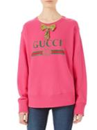 Gucci Oversized Gucci Bow Sweatshirt