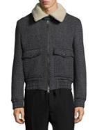 Ami Blouson Poches Plaquees Jacket