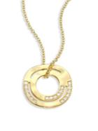 Ippolita Senso&trade; Staggered Diamond Pave & 18k Yellow Gold Pendant Necklace