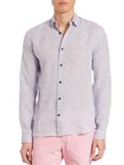 Orlebar Brown Morton Linen Button-down Shirt
