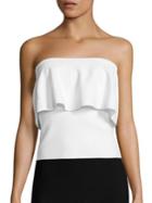 Milly Strapless Flounce Top