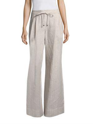 Lafayette 148 New York Reed Striped Linen Pants