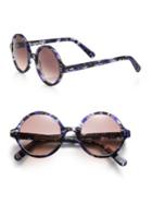 Cutler And Gross 52mm Marbleized Round Sunglasses