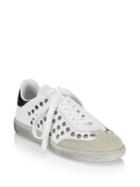 Isabel Marant Bryce Eyelet Studded Leather Sneakers