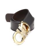 Salvatore Ferragamo Adjustable & Reversible Double Gancini Leather Belt