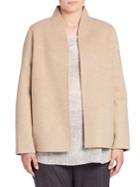Eileen Fisher, Plus Size Wool Blend Jacket