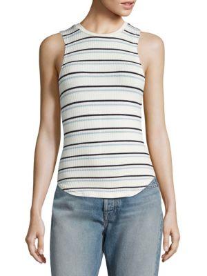 Frame Double Striped Tank Top
