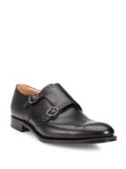 Church's Leather Brogue Double Monk Strap Shoes