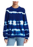 Msgm Crewneck Tie-dye Knitted Sweater