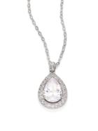 Adriana Orsini Crystal Pear Pendant Necklace
