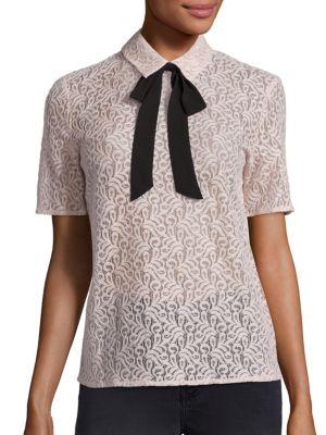 The Kooples Bow Lace Top