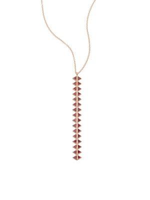 Melissa Kaye Chloe Odette Reversible Diamond & Ruby Pendant Necklace