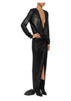 Alexandre Vauthier Microcrystal V-neck Gown