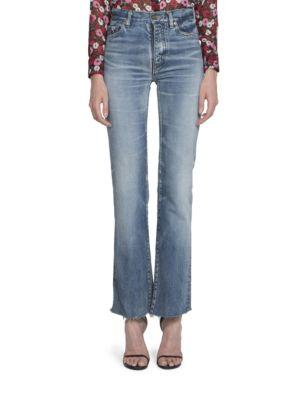 Saint Laurent Cropped Flared Jeans