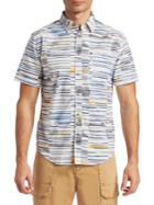 Madison Supply Watercolor Short-sleeve Button-up Shirt