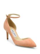 Jimmy Choo Lucy 65 Suede D'orsay Ankle-strap Pumps