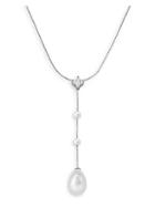 Majorica Sterling Silver & 5mm-12mm White Pearl Necklace