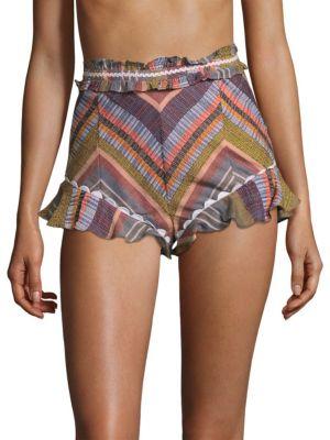 Red Carter Marcia Striped Shorts