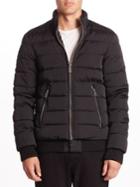 Emporio Armani Technical Effect Puffer Bomber Jacket