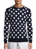 Michael Kors Big Dot Printed Merino Wool Sweatshirt