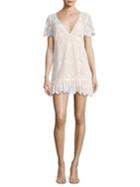 For Love & Lemons Lily Lace Tee Dress