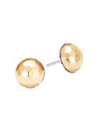 John Hardy Chain Hammered 18k Bonded Yellow Gold & Silver Large Stud Earrings