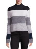Equipment Ren Striped Mockneck Sweater