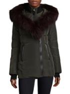 Mackage Adali Fur Trim Hooded Down Jacket