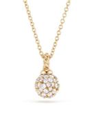 David Yurman Solari Diamond Gold Pendant Necklace