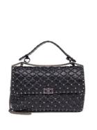 Valentino Garavani Rockstud Large Quilted Leather & Chain Top-handle Bag