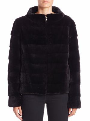 Michael Kors Collection Horizontal Sheared Mink Fur Jacket