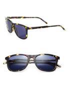 Montblanc 54mm Star Emblem Soft Rectangle Sunglasses