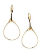 Etho Maria My Etho 0.22 Tcw Black Diamonds 18k Yellow Gold Drop Earrings