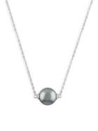 Majorica 10mm Grey Pearl & Sterling Silver Pendant Necklace