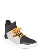 Lanvin Knit Lace-up High-top Sneakers