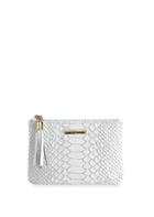 Gigi New York Python-embossed Leather Pouch