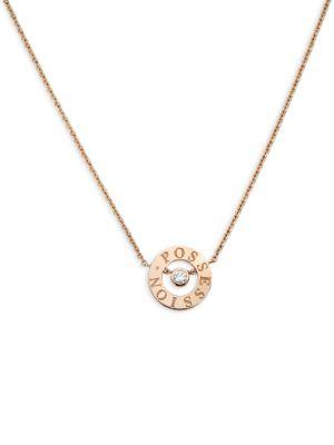 Piaget Possession Diamond & 18k Rose Gold Pendant Necklace