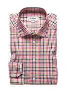 Eton Contemporary Fit Multi Color Check Dress Shirt