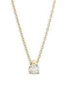 Hearts On Fire Aerial Single Diamond & Yellow Gold Pendant Necklace