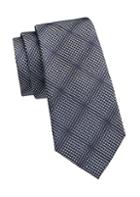 Giorgio Armani Woven Check Silk Tie