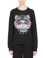 Kenzo Embroidered Tiger Icon Cotton Sweatshirt