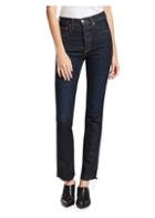 Re/done High-rise Skinny Raw Edge Jeans