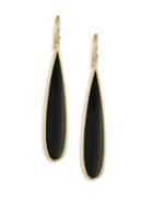 Ippolita Polished Rock Candy? Long Black Onyx & 18k Yellow Gold Drop Earrings