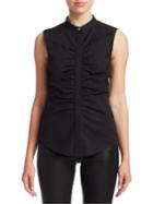 Theory Ruched Fitted Top