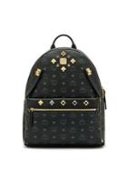 Mcm Dual Stark Coated Canvas Backpack