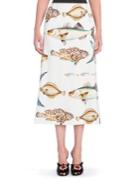 Dolce & Gabbana Fish Printed Skirt