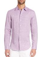 Armani Collezioni Linen Button-down Shirt