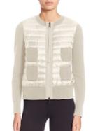 Moncler Maglione Quilted Front Cardigan